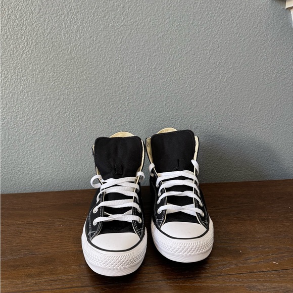 Converse All Star Black and White High-Tops - Picture 3 of 5